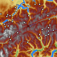 Nearby Forecast Locations - Andermatt - Map
