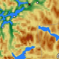 Nearby Forecast Locations - Mo i Rana - Map