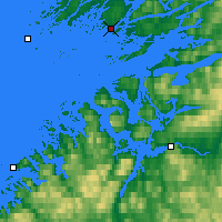 Nearby Forecast Locations - Rørvik - Map