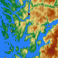 Nearby Forecast Locations - Fossmark - Map