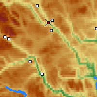 Nearby Forecast Locations - Fagernes - Map