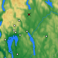 Nearby Forecast Locations - Gardermoen - Map
