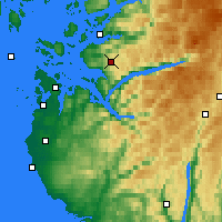 Nearby Forecast Locations - Liarvatn - Map