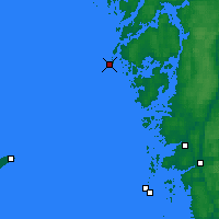 Nearby Forecast Locations - Måseskär - Map
