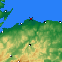 Nearby Forecast Locations - Lossiemouth - Map
