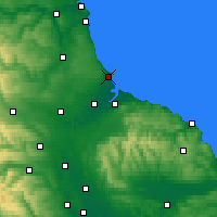 Nearby Forecast Locations - Hartlepool - Map