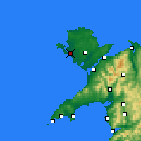 Nearby Forecast Locations - Holyhead - Map