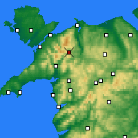 Nearby Forecast Locations - Snowdonia - Map