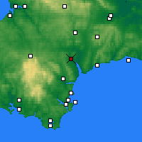 Nearby Forecast Locations - Exeter - Map