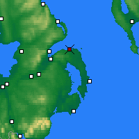 Nearby Forecast Locations - Bangor - Map