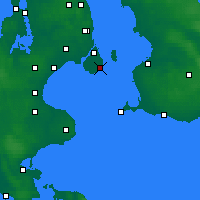 Nearby Forecast Locations - Dragør - Map