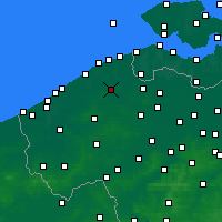 Nearby Forecast Locations - Bruges - Map