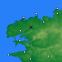 Nearby Forecast Locations - Landivisiau - Map