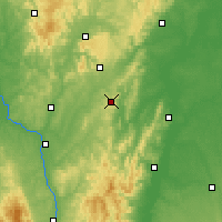 Nearby Forecast Locations - Mont-Saint-Vincent - Map
