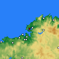 Nearby Forecast Locations - Ferrol - Map