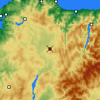 Nearby Forecast Locations - Lugo/Rozas - Map