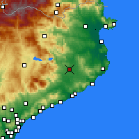 Nearby Forecast Locations - Girona - Map