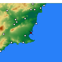 Nearby Forecast Locations - San Javier - Map