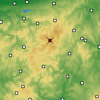 Nearby Forecast Locations - Rothaar Mountains - Map