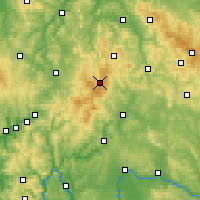 Nearby Forecast Locations - Rhön Mountains - Map
