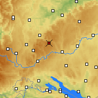 Nearby Forecast Locations - Swabian Jura - Map
