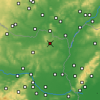 Nearby Forecast Locations - Mistelbach - Map