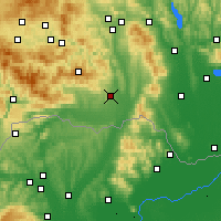 Nearby Forecast Locations - Košice - Map