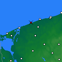 Nearby Forecast Locations - Niechorze - Map