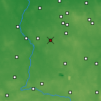 Nearby Forecast Locations - Łask - Map