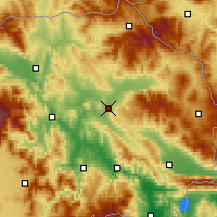 Nearby Forecast Locations - Štip - Map