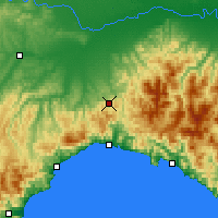 Nearby Forecast Locations - Giovi Pass - Map
