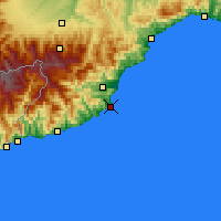 Nearby Forecast Locations - Alassio - Map