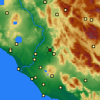 Nearby Forecast Locations - Guidonia Montecelio - Map