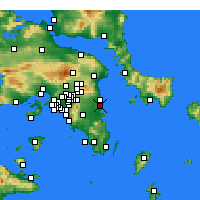 Nearby Forecast Locations - Artemida - Map