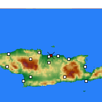 Nearby Forecast Locations - Heraklion - Map