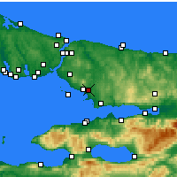 Nearby Forecast Locations - Istanbul / Sabiha Gokcen - Map