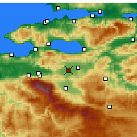 Nearby Forecast Locations - Yenişehir - Map