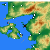 Nearby Forecast Locations - Ayvalık - Map