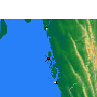 Nearby Forecast Locations - Kutubdia - Map