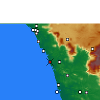 Nearby Forecast Locations - Kozhikode - Map
