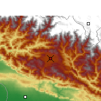 Nearby Forecast Locations - Kathmandu - Map
