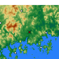 Nearby Forecast Locations - Jinju - Map