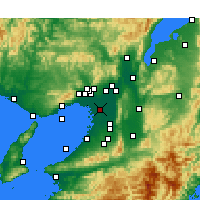 Nearby Forecast Locations - Osaka - Map