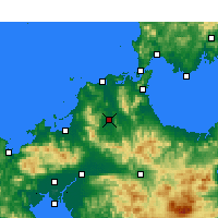 Nearby Forecast Locations - Iizuka - Map