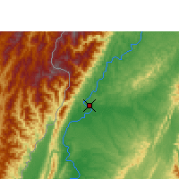 Nearby Forecast Locations - Homalin - Map