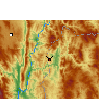 Nearby Forecast Locations - Mae Hong Son - Map