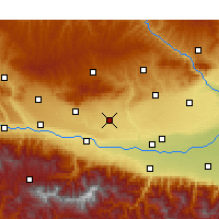 Nearby Forecast Locations - Fufeng - Map