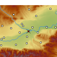 Nearby Forecast Locations - Jinghe - Map
