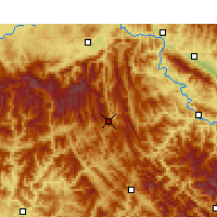 Nearby Forecast Locations - Zhenba - Map