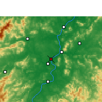 Nearby Forecast Locations - Ji'an - Map